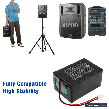Mipro MA-505 Replacement Battery, 22.2V, 5200mAh, Li-ion 6