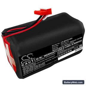 Physio-Control Lifepak 9 Replacement Battery, 16V, 2500mAh, Sealed Lead Acid 1