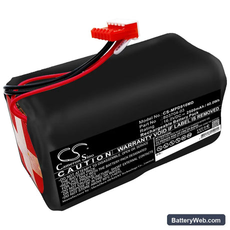 Physio-Control Lifepak 9 Replacement Battery, 16V, 2500mAh, Sealed Lead Acid 1