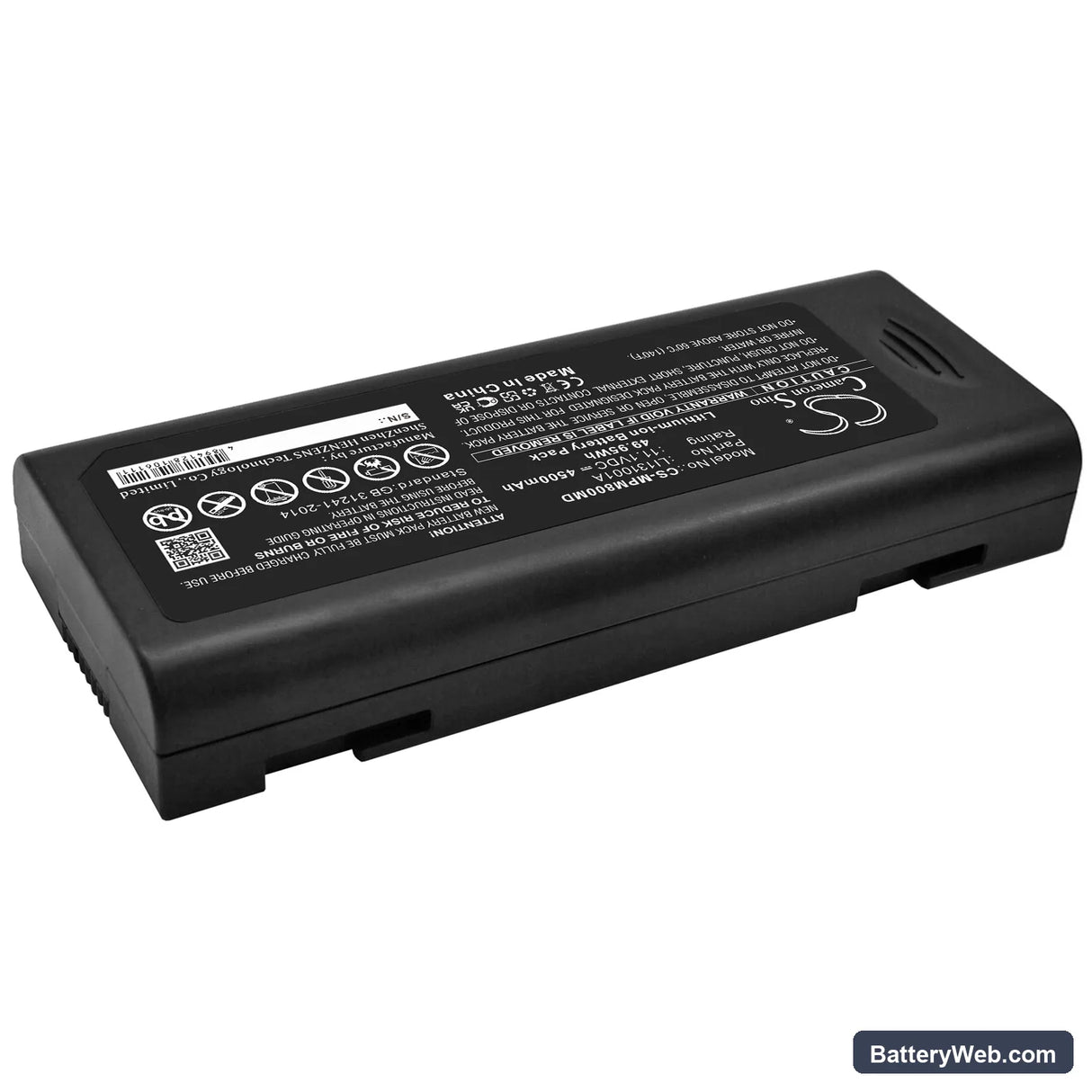 Mindray IMEC8 Replacement Battery, 11.1V, 4500mAh, Li-ion 2