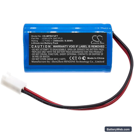 Monarch Pocket LED Stroboscope Replacement Battery, 3.7V, 2400mAh, Li-ion 3