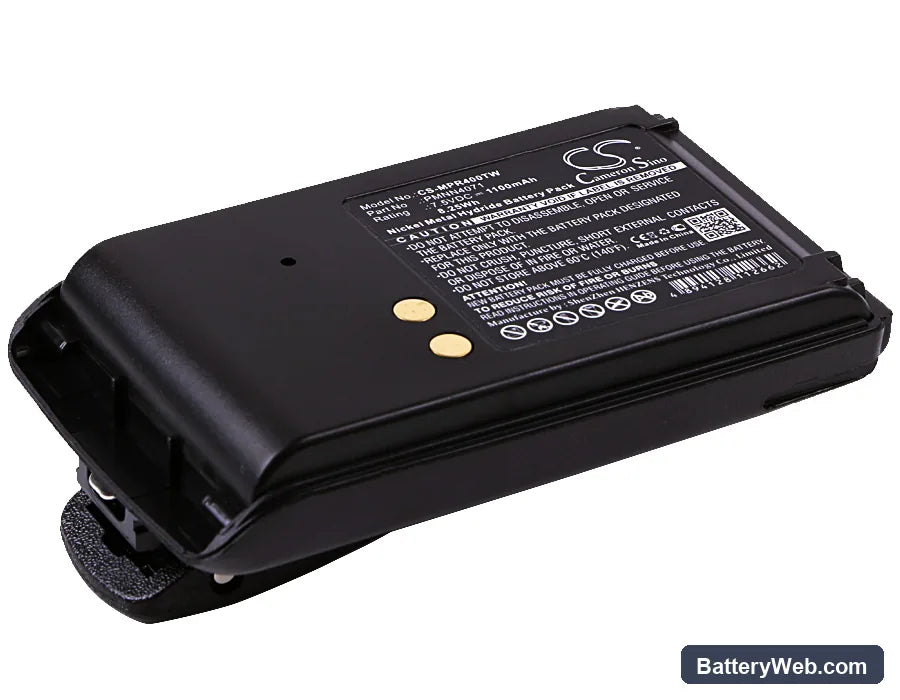 Motorola Mag One BPR40 Replacement Battery, 7.5V, 1100mAh, Ni-MH 1