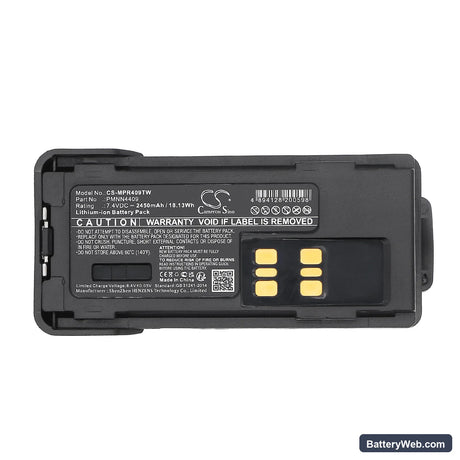 Motorola XPR7350 Replacement Battery, 7.4V, 2450mAh, Li-ion 5