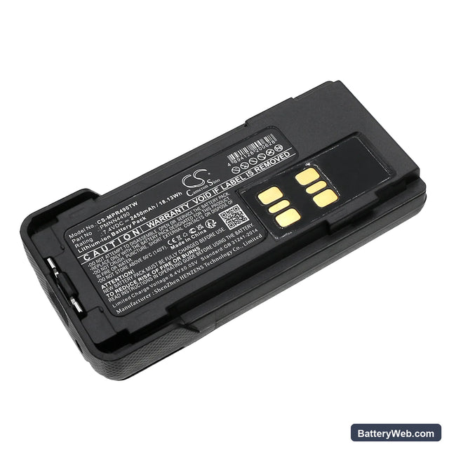 Motorola XPR3300 Replacement Battery, 7.4V, 2450mAh, Li-ion 1