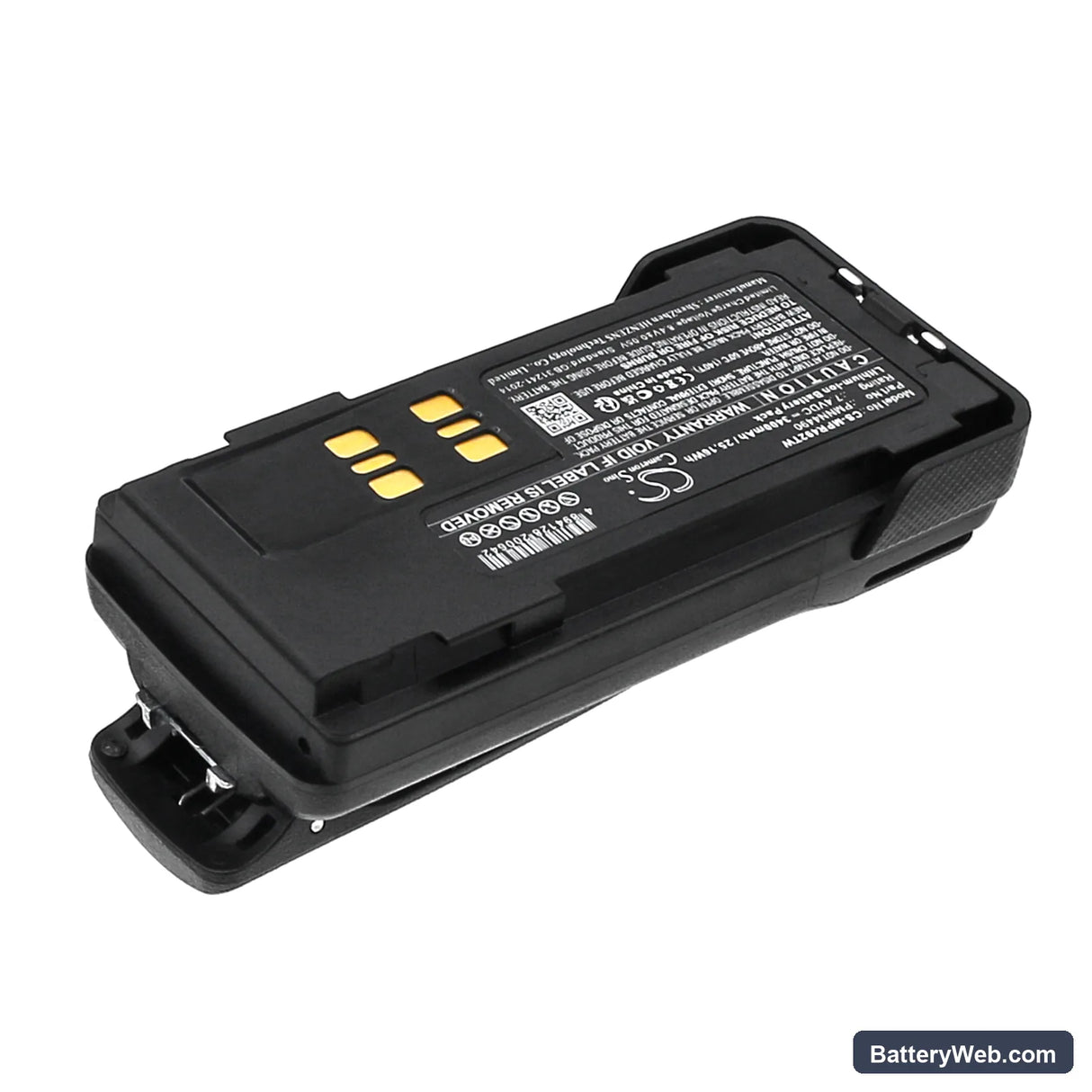 Motorola XPR3300 Replacement Battery, 7.4V, 3400mAh, Li-ion 2