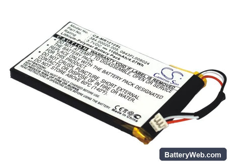 Magellan RoadMate 1212 Replacement Battery, 3.7V, 1100mAh, Li-Polymer 1