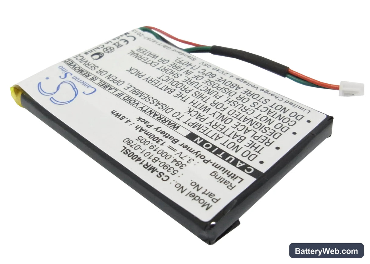 Magellan RoadMate 1400 Replacement Battery, 3.7V, 1300mAh, Li-Polymer 2
