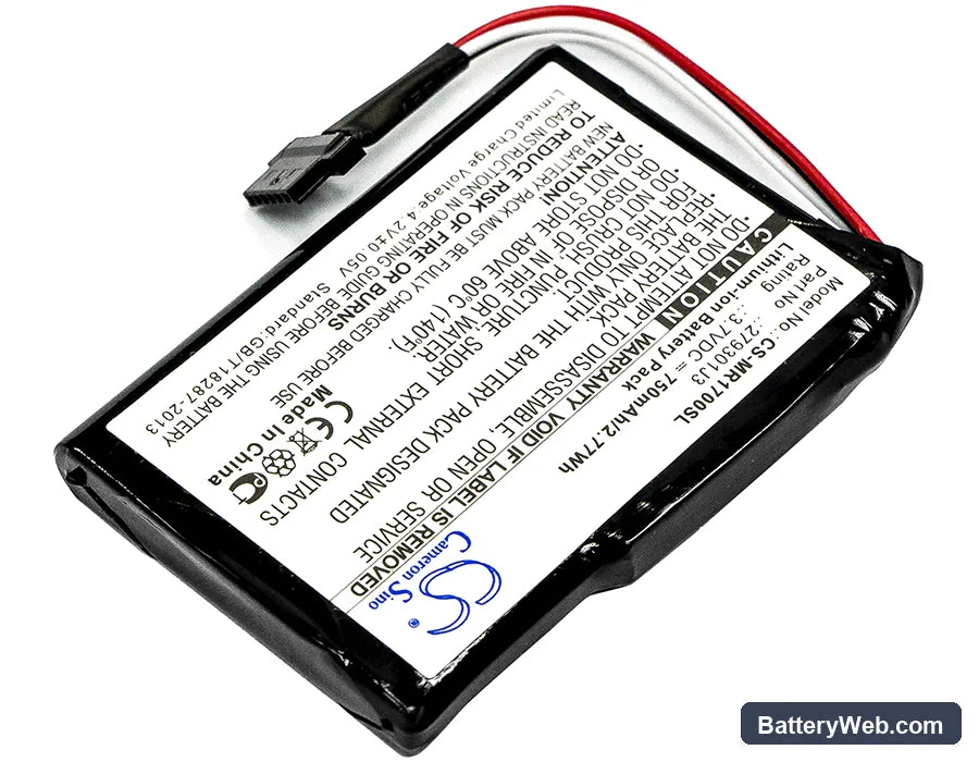 Magellan RoadMate 1700 Replacement Battery, 3.7V, 750mAh, Li-ion 2