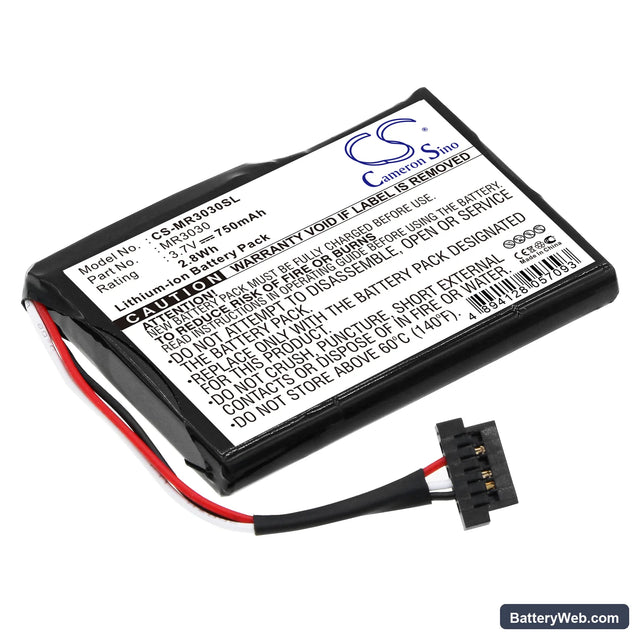 Magellan RoadMate 3030 Replacement Battery, 3.7V, 750mAh, Li-ion 1