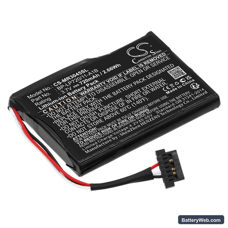Becker Ready 50 Replacement Battery, 3.7V, 720mAh, Li-ion 1