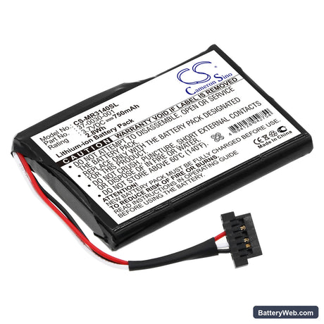 Magellan Maestro 3140 Replacement Battery, 3.7V, 750mAh, Li-ion 1