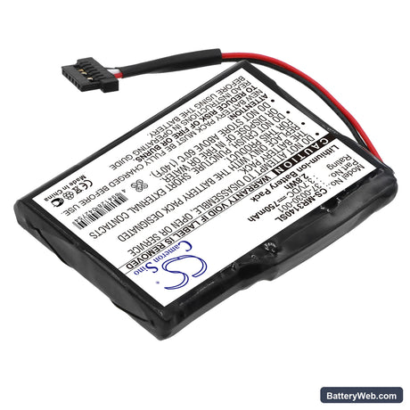 Magellan Maestro 3140 Replacement Battery, 3.7V, 750mAh, Li-ion 2