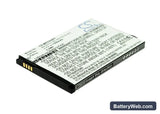 Novatel Wireless MiFi4510L Replacement Battery, 3.7V, 1350mAh, Li-ion 2
