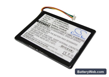 Magellan Maestro 4200 Replacement Battery, 3.7V, 2200mAh, Li-ion 1