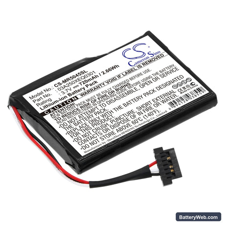 Magellan RoadMate 5045 Replacement Battery, 3.7V, 720mAh, Li-ion 1