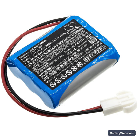 Mindray MEC-1000 Replacement Battery, 11.1V, 3400mAh, Li-ion 1