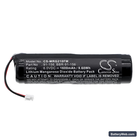McMurdo FastFind Replacement Battery, 6V, 1600mAh, Li-MnO2 3