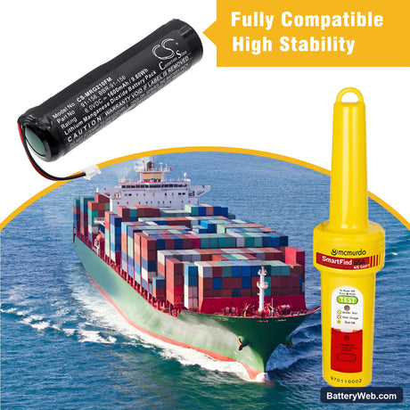 McMurdo FastFind Replacement Battery, 6V, 1600mAh, Li-MnO2 6