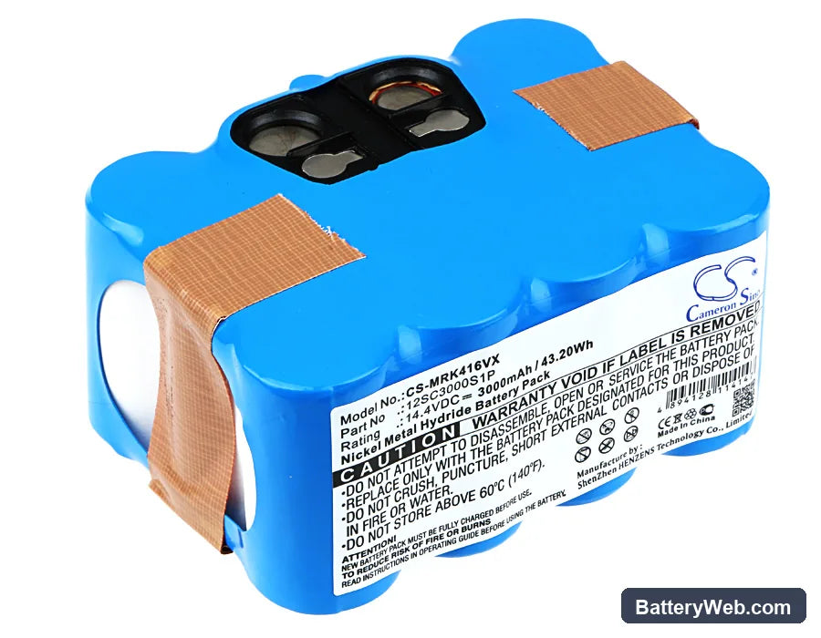 Fun Beat VacuSmart 700 Replacement Battery, 14.4V, 3000mAh, Ni-MH 1