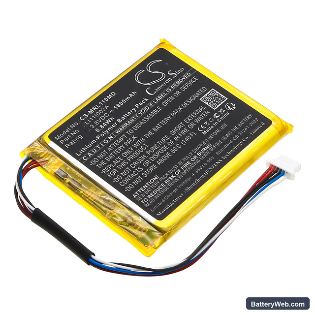 Mindray Replacement Battery, 3.8V, 1800mAh, Li-Polymer 1