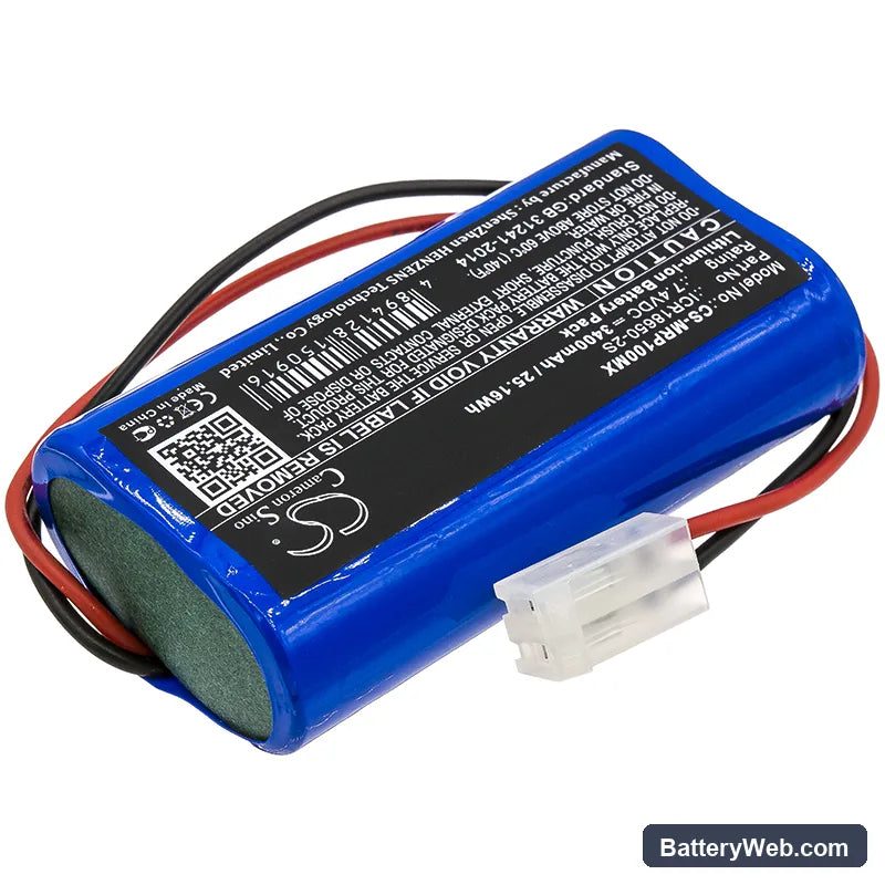 Mindray SP1 Replacement Battery, 7.4V, 3400mAh, Li-ion 2