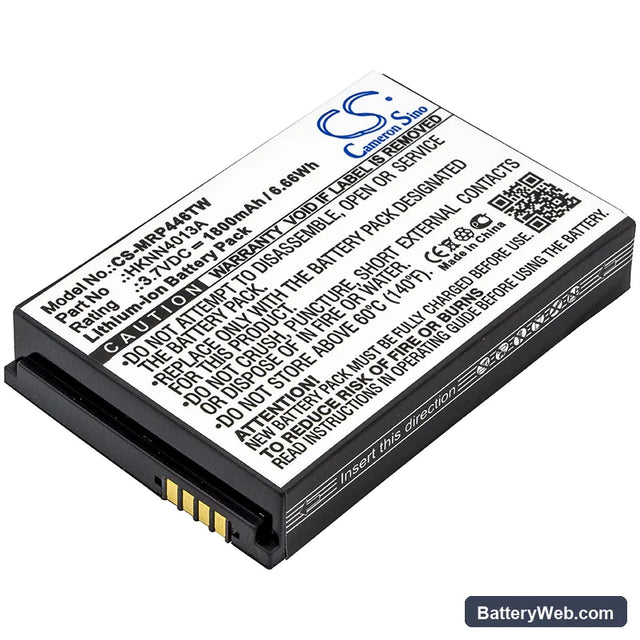 Motorola CLP1010 Replacement Battery, 3.7V, 1800mAh, Li-ion 1