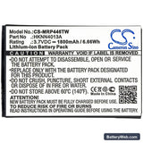 Motorola CLP1010 Replacement Battery, 3.7V, 1800mAh, Li-ion 5