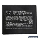 Mindray Oxymetre Pouls PM60 Replacement Battery, 3.7V, 1800mAh, Li-ion 5