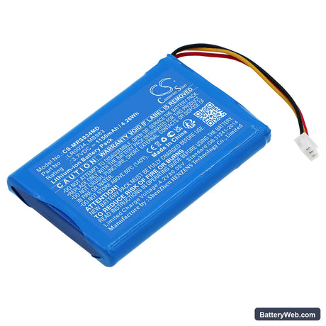 MIR Spirodoc Spirometer Replacement Battery, 3.7V, 1150mAh, Li-ion 1