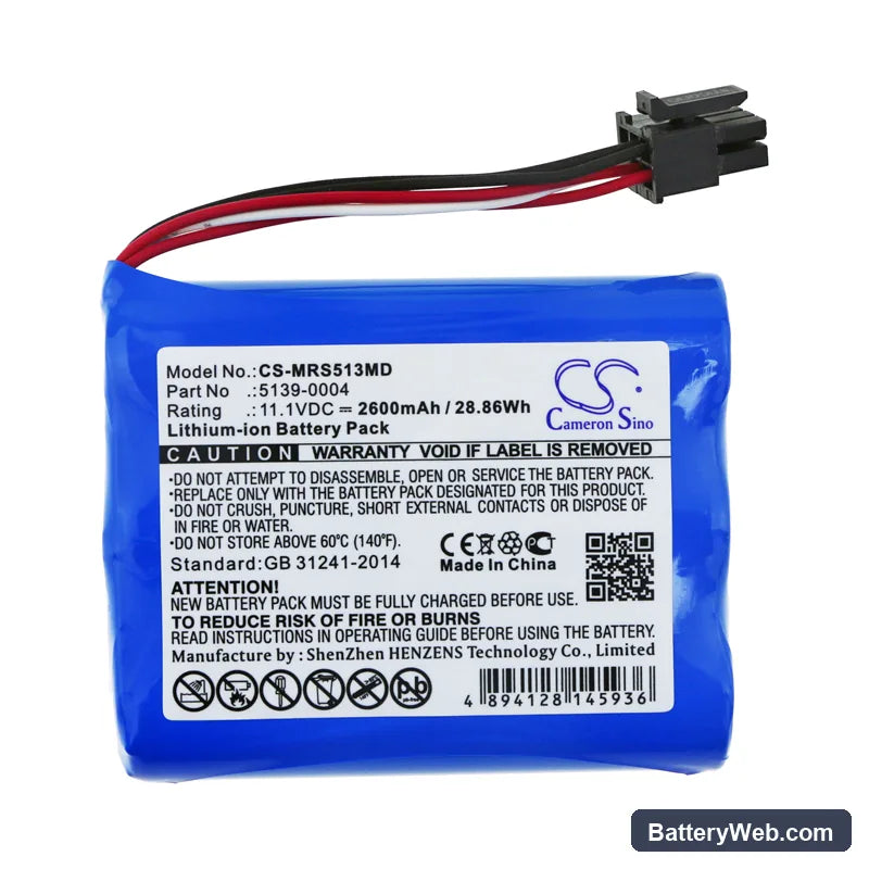 Masimo Masimo SEDLine Replacement Battery, 11.1V, 2600mAh, Li-ion 3