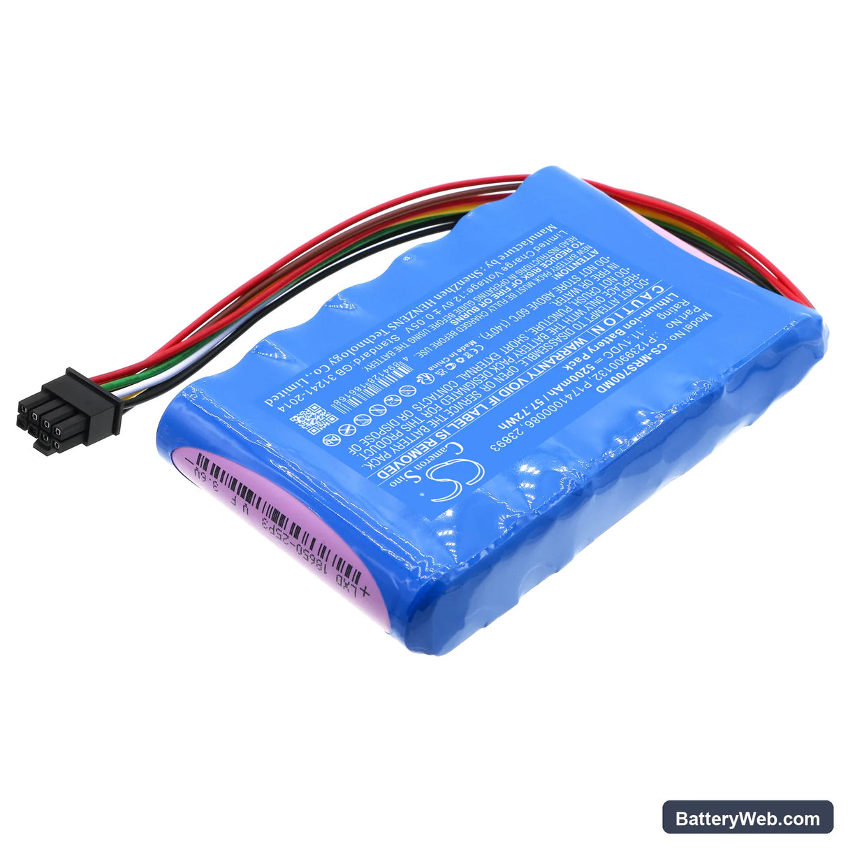 Masimo 23893 Replacement Battery, 11.1V, 5200mAh, Li-ion 2