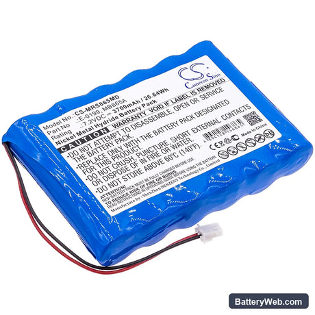 MIR Spirolab Spirometer II Replacement Battery, 7.2V, 3700mAh, Ni-MH 1