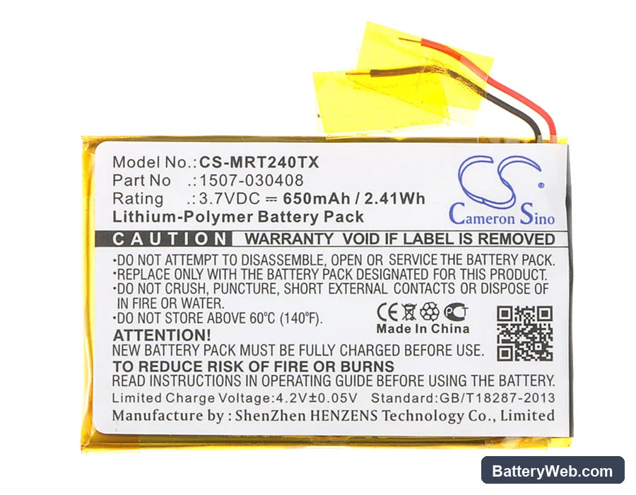 Rii mini i24 Replacement Battery, 3.7V, 650mAh, Li-Polymer 5