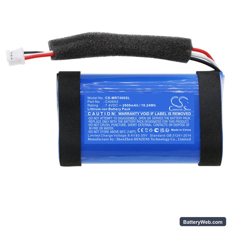 Marshall Emberton Replacement Battery, 7.4V, 2600mAh, Li-ion 3