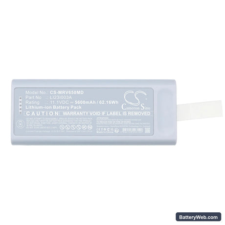 Mindray Benevision N19 Replacement Battery, 11.1V, 5600mAh, Li-ion 5