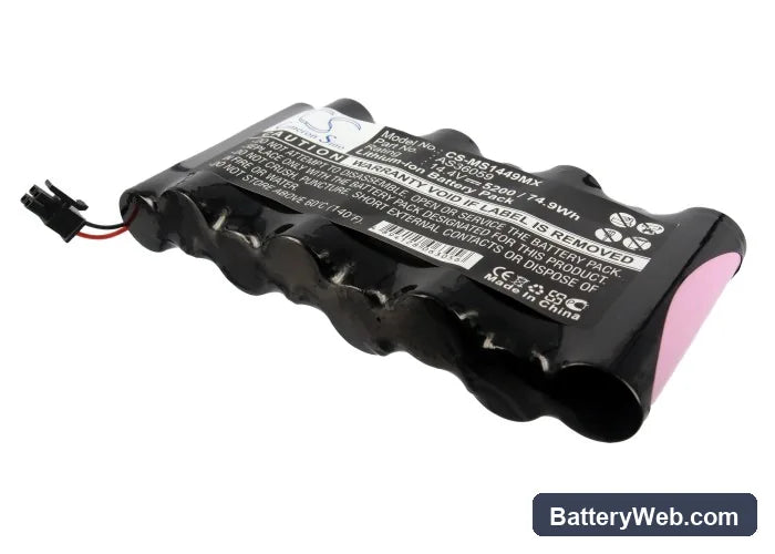 Siemens Drager MS14490 Replacement Battery, 14.4V, 5200mAh, Li-ion 2
