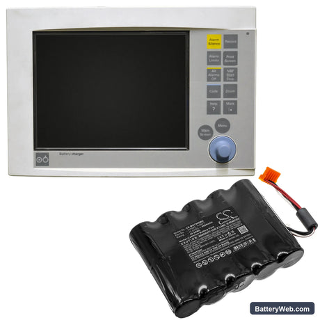 Siemens Monitor SC7000 Replacement Battery, 12V, 5000mAh, Ni-CD 6