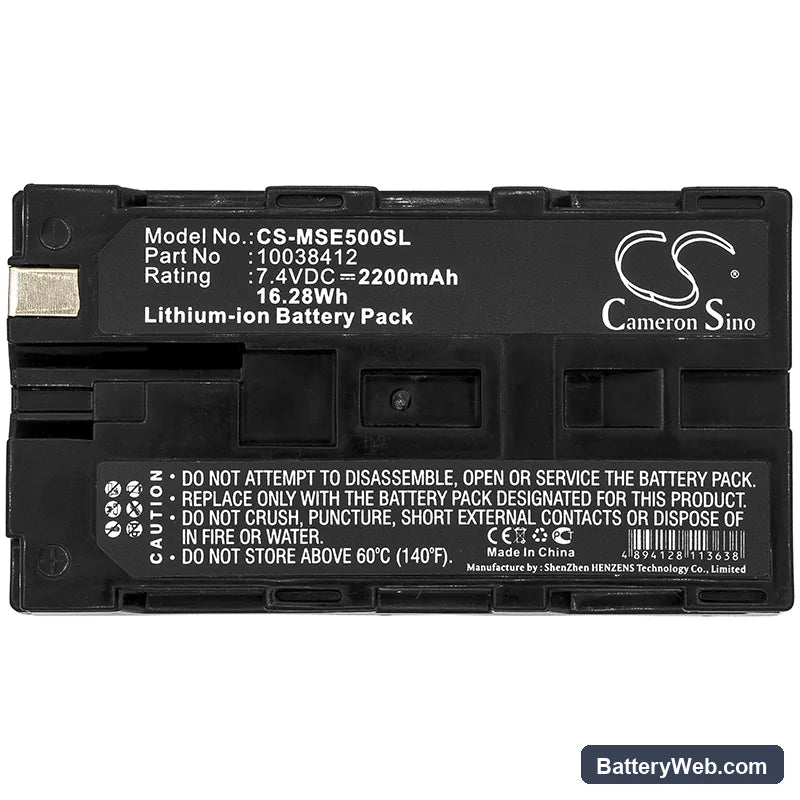 ICCNexergy 5000 Replacement Battery, 7.4V, 2200mAh, Li-ion 3