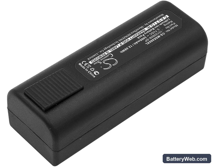 MSA E6000 TIC Replacement Battery, 3.7V, 3400mAh, Li-ion 2