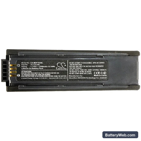 Metrologic MS1633 FocusBT Replacement Battery, 3.7V, 2200mAh, Li-ion 5