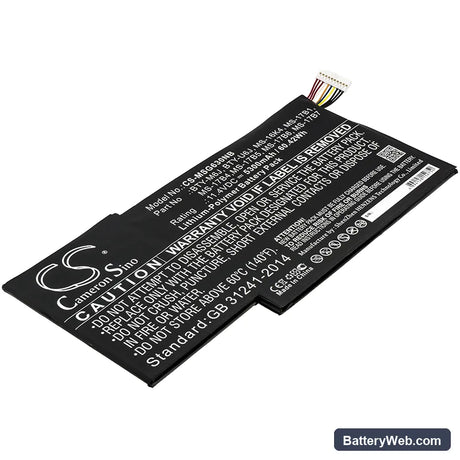 MSI GS63 7RE Stealth Pro Replacement Battery, 11.4V, 5300mAh, Li-Polymer 1