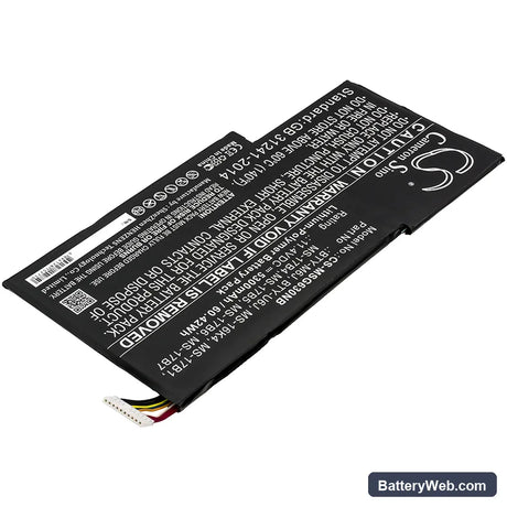 MSI GS63 7RE Stealth Pro Replacement Battery, 11.4V, 5300mAh, Li-Polymer 2