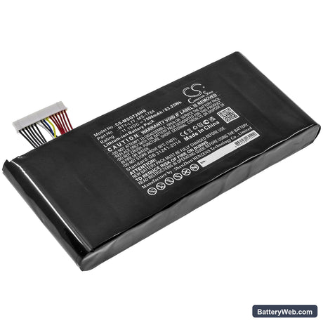 MSI GT72 6QDG16H21 Replacement Battery, 11.1V, 7500mAh, Li-ion 1