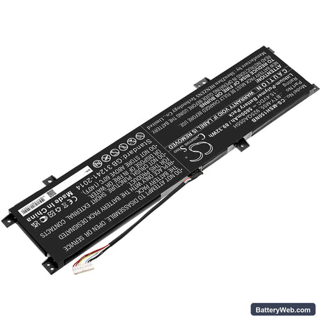 MSI Alpha 15 A3DDK Replacement Battery, 15.4V, 5800mAh, Li-Polymer 2