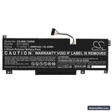 MSI Bravo 15 B5DD-007XES Replacement Battery, 11.4V, 4600mAh, Li-Polymer 3