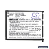 M3 Mobile SM15 Replacement Battery, 3.8V, 6300mAh, Li-ion 5