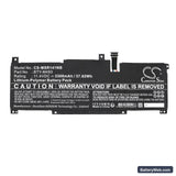 MSI Modern 14 B11MOU-861IN Replacement Battery, 11.4V, 3300mAh, Li-ion 3