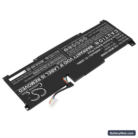 MSI Modern 15 A10M-296IN Replacement Battery, 11.4V, 4500mAh, Li-Polymer 2