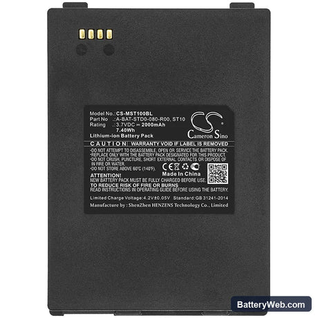 M3 Mobile Smart Replacement Battery, 3.7V, 2000mAh, Li-ion 3
