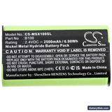 Microsoft Xbox One X Replacement Battery, 2.4V, 2500mAh, Ni-MH 5